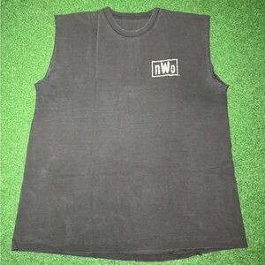 Vintage 90s NWO Wrestling T-shirt, Sleeveless Cut Off, wcw wrestling Sting XL